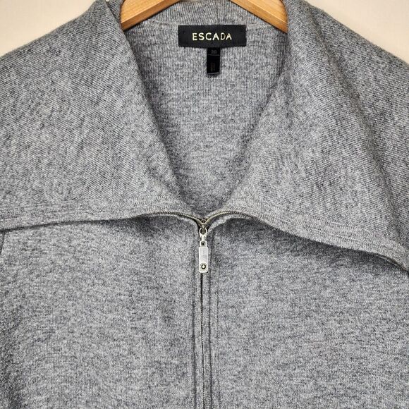 Escada Jacket Wool Cashmere Silk Shawl Collar Womens 38 Medium Office Career - Picture 11 of 12